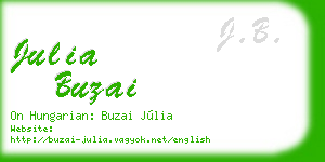 julia buzai business card
