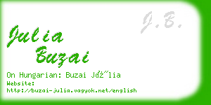julia buzai business card